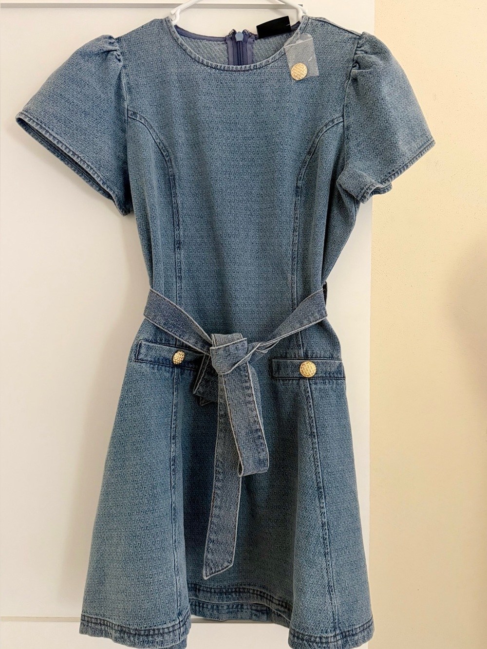 VICI Dover Waist Tie Denim Mini Dress New with Tags size medium